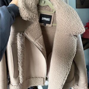 Apparis Jay Faux Shearling Moto Jacket